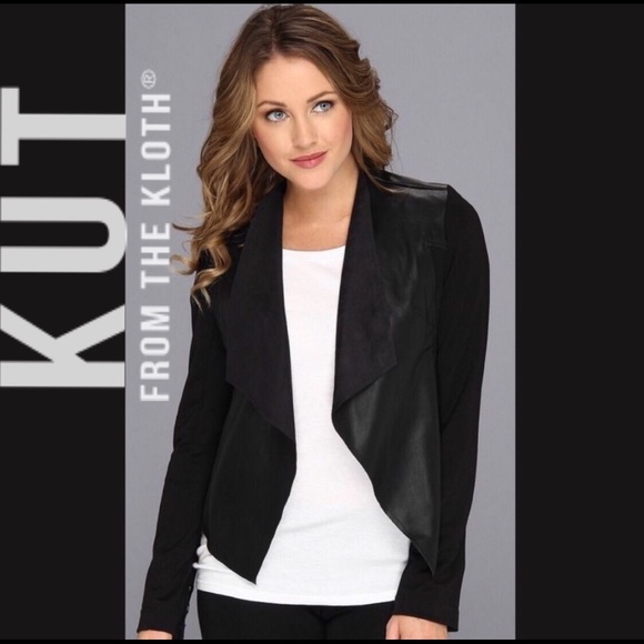 Kut from the Kloth Jackets & Blazers - Kut from the Kloth Maisha ponte & faux leather